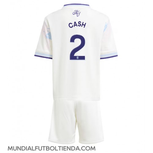 Camiseta Aston Villa Matty Cash #2 Tercera Equipación Replica 2025-26 para niños mangas cortas (+ Pantalones cortos)